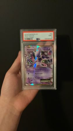 2016 XY Evolution Mewtwo Ex Pokemon Graded Card Psa 9