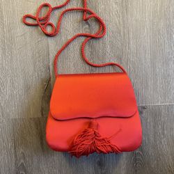 Red Suede Purse