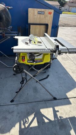 Ryobi 10 inch extended table saw with rolling stand