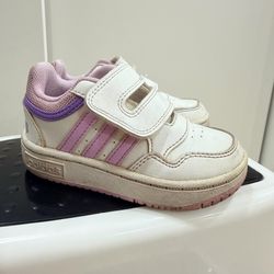 Toddler Girls Size 7K Adidas Shoes - Purple/White