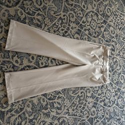 Chic cream pants with a modern fit. Ideal for versatile styling.  INC International Concepts Light Grey Trousers