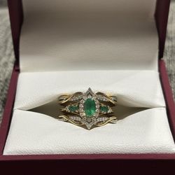 Emerald Gold Ring 