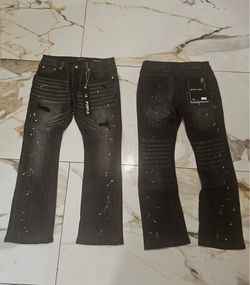 Flared purples jeans no trades