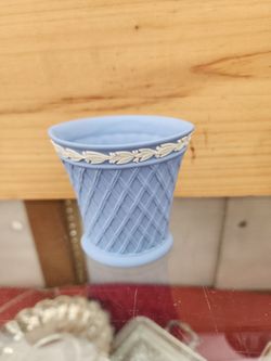 Vintage Wedgwood Blue Jasperware Vase