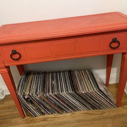 Orange Vintage Console Table 