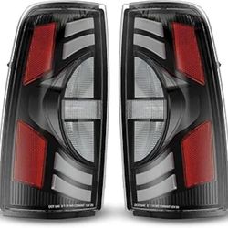 LED Tail Lights Assembly Bright Rear Brake Taillamps Compatible with 1 Chevy Silverado 1 3500, 1 GMC Sierra 1, 2001-20