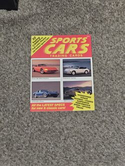Excellent Condition 1989 Sports Cars Trading Cards
