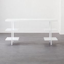 CB2 Stairway White desk NEW IN BOX