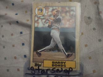 The Barry Bonds card #320 Rookie card with errors