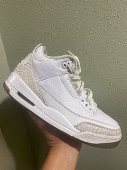 Air Jordan 3 Retro Triple White Pure Money 2018” Authentic