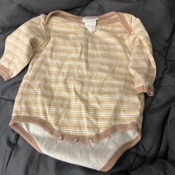 Baby Boy Brown Onesie Size 3-6 Months 