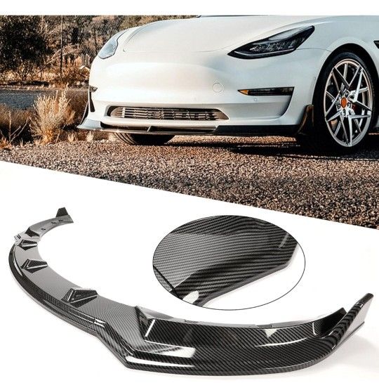 2016-2023 Model 3 Carbon Fiber Style Front Lip Kit