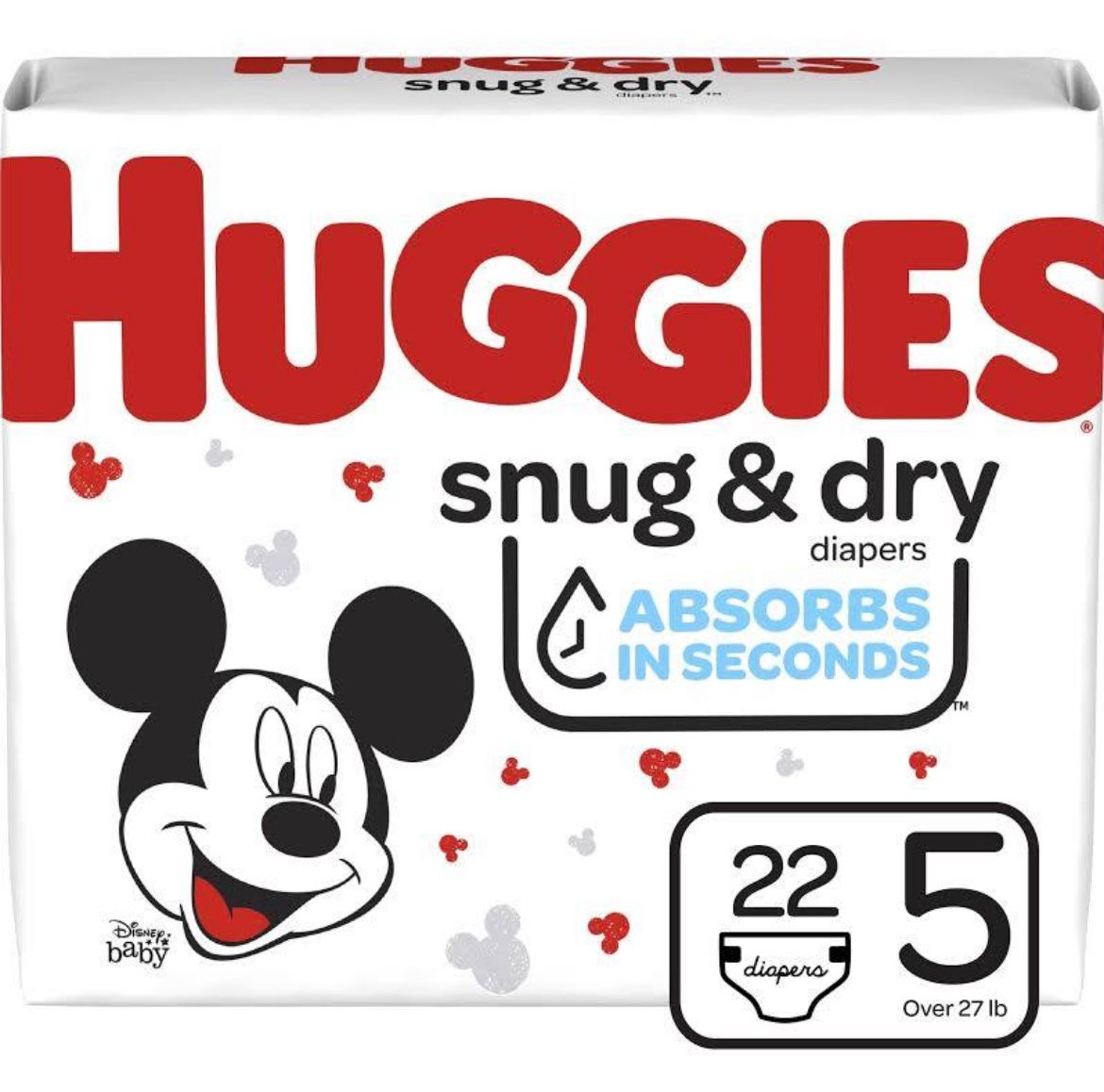 Huggies Snug & Dry Baby  Size 5 Diapers 
