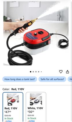 High Pressure Steam Cleaner, 2500W Portable High Temp