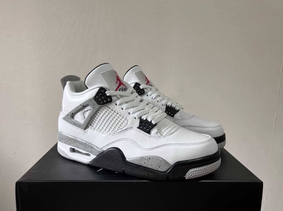 Air Jordan 4 White Cement OG Retro ✅️ Size 9.5 Men's 🆕️ DS Brand New, 100% 🔥🔥🔥