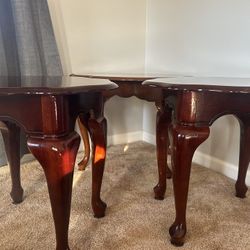 3 Cherry Wood End Tables