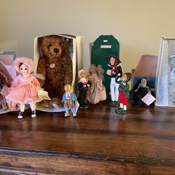 Assorted Dolls & Teddy Bear