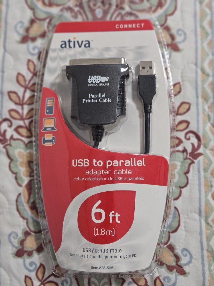 NEW - USB Parallel Printer Cable