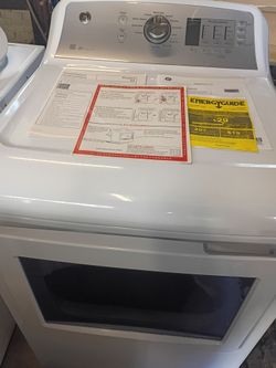 Like New GE Electric Dryer White with Steam Dry Delivery 🚚 Available