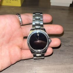 Movado Challenger Sapphire Black Dial 84 E7 1981