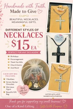 ✨ Faith-Inspired Necklaces & Gift Bags ✨
