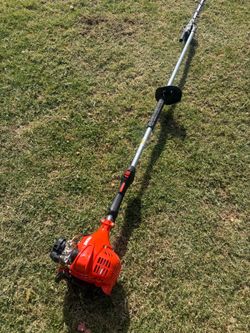 ECHO
2-stroke gasoline hedge trimmer, 21-inch blades, 10-position articulating head, 59-inch reach