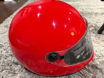 LEM Red Motorcycle Helmet size S