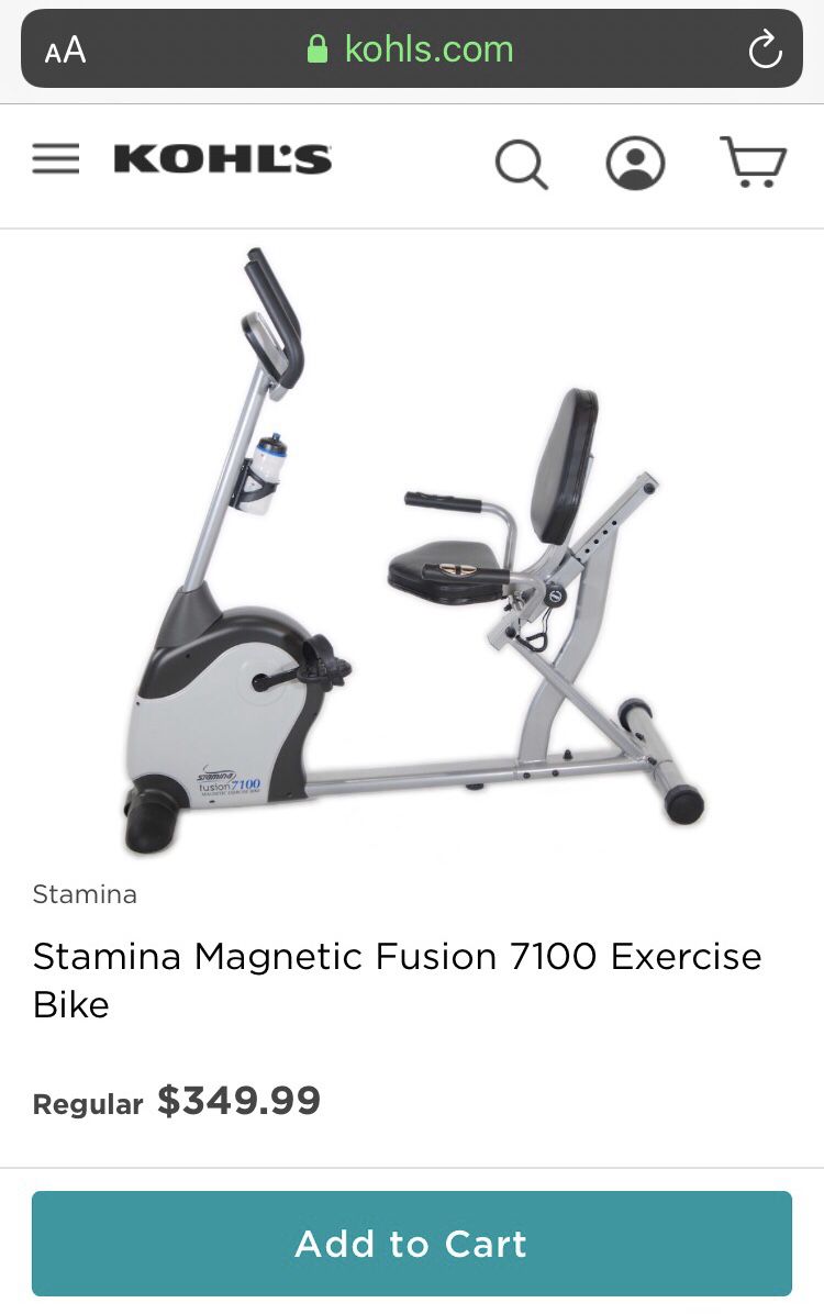 Stamina magnetic fusion 7100 Recumbent exercise bike
