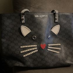 Karl Lagerfeld Cat Tote Bag