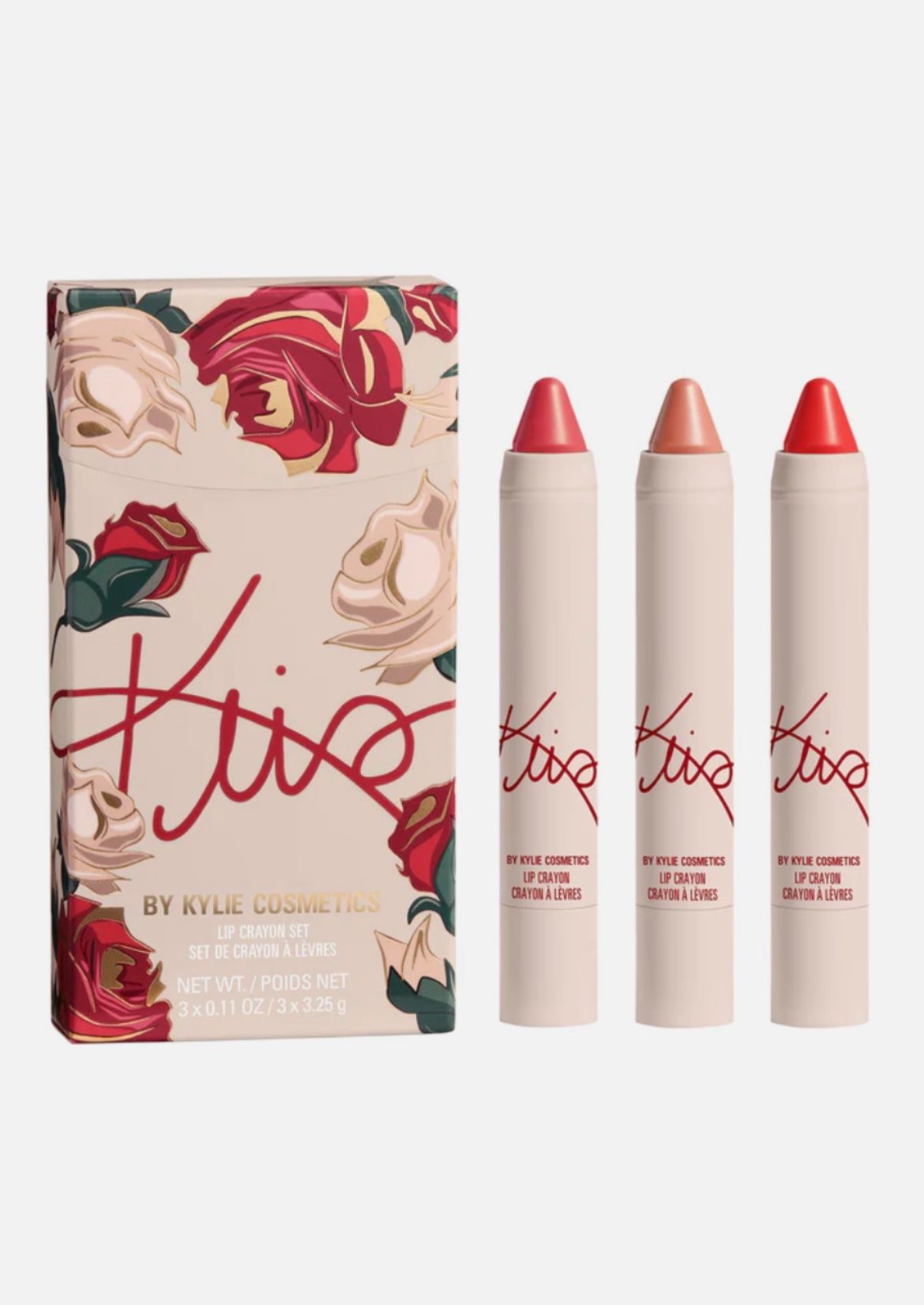 Kylie Cosmetics Lip Crayon Trio - Pink, Peach, Beige