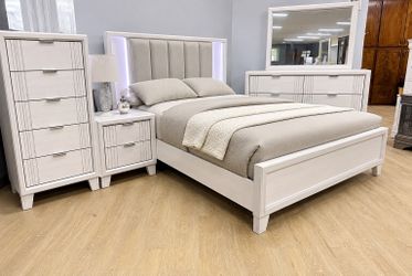 Amazing Savings! Brand New Bedroom With L.E.D Lights Now 50% Off!!