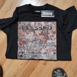 Men's Courage USA T-shirt With Camouflage Blessed