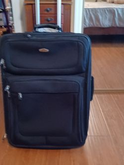 NEW Black 4 wheels large Luggage . See description :