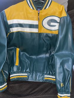 Vintage Green Bay Packers Leather Jacket