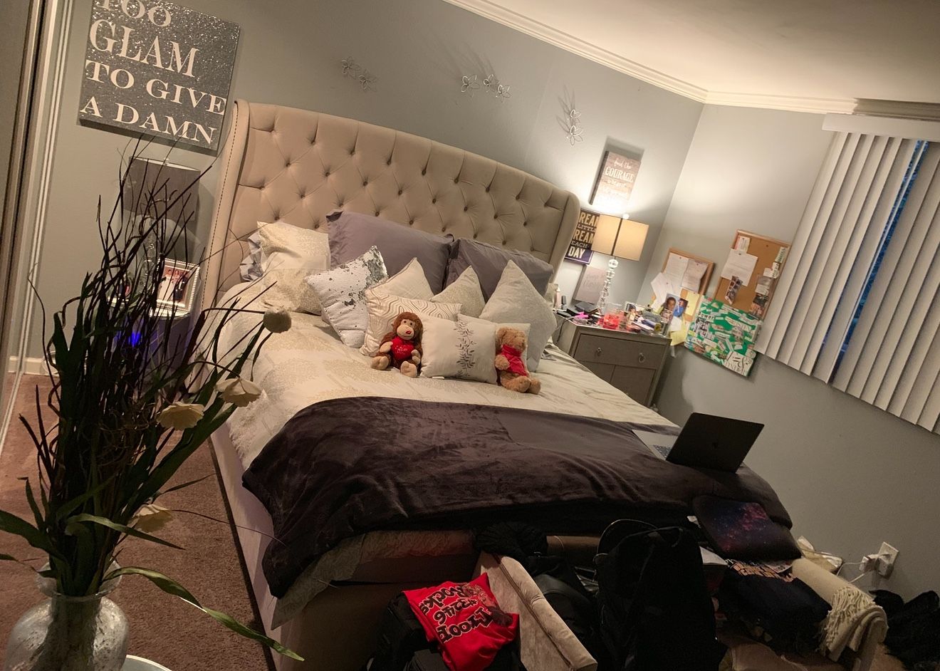 Selling Cali King Bed frame, Headboard And Mattress