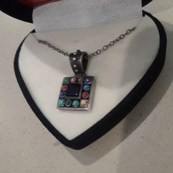 Genuine 925 Sterling Silver Chain With Pendant