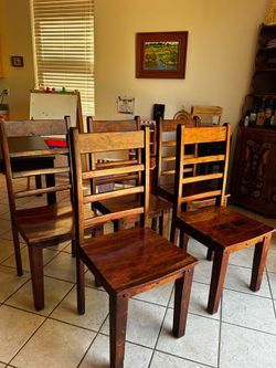 Set of 5 Rosewood Dining Chairs