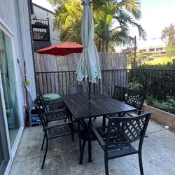 Outdoor Table And Chair Set (no Umbrella)