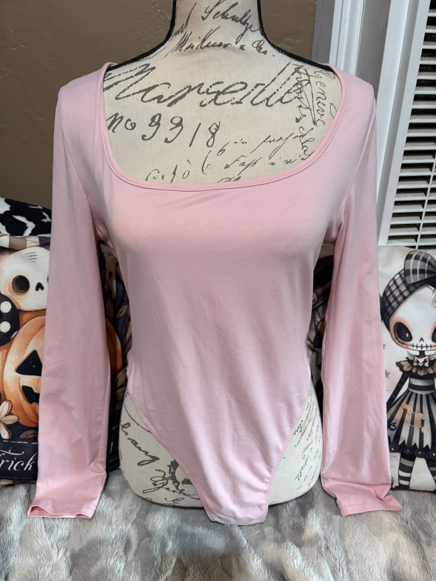 Pink Bodysuit Large Top