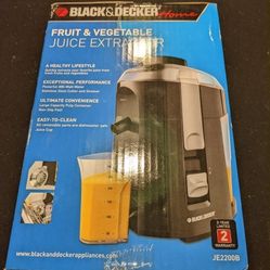 Black And Decker Fruit And Vegetable Juice Extractor