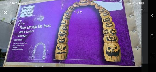 Home Accents Holiday 7.5 ft Jack-O-Lantern Archway