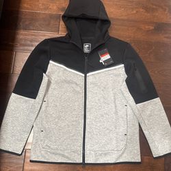 Nike Tech Fleece grey and black hoodie #fleece #athleisure shipping same day and fast