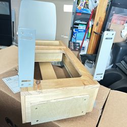 Pull Out Wooden Trash Bin