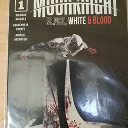 Marvel Comics Moonknight 1 Black White And Red