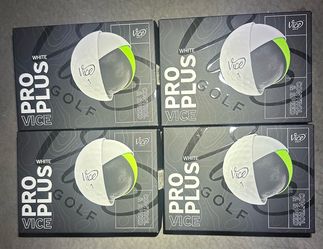 Vice Pro Plus White and Drive Golf Balls - 4 Dozen BRAND NEW NEVER USED