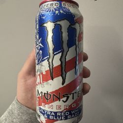 UNRELEASED NEW MONSTER Ultra Red White and Blue RAZZ.. NOT SOLD UNTIL JULY 4th to PUBLIC // SINGLES : ANY QUANTITY 