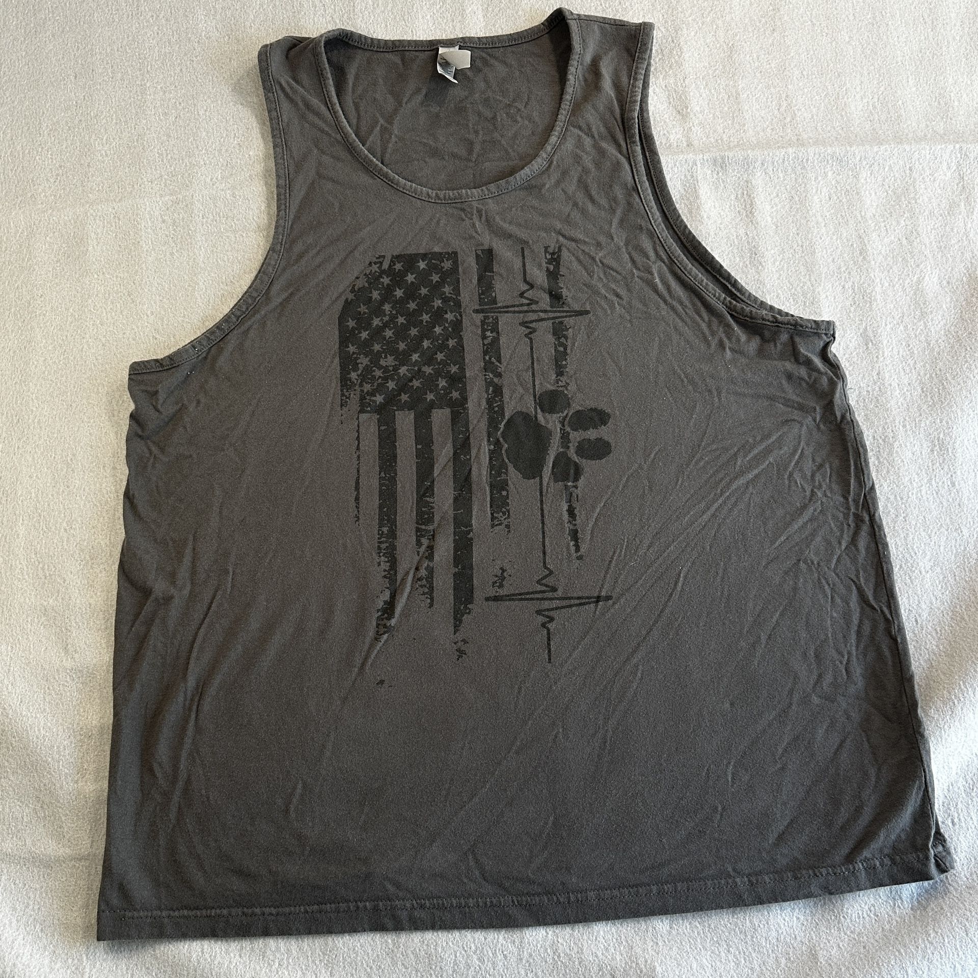 K9 American Flag Tank Top
