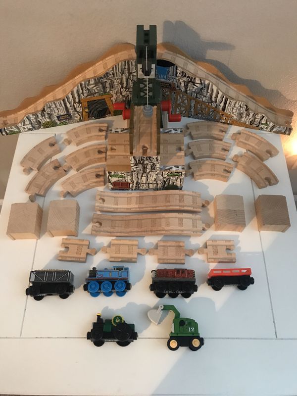 thomas wooden railway sodor mining set