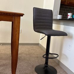 Gray Bar Stool