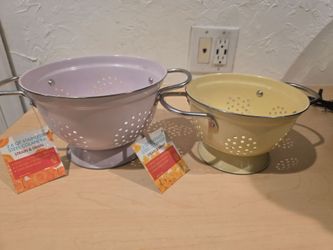 Stainless Steel Colander Set of 2
